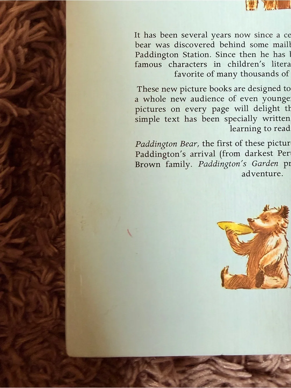 Vintage Paddington Bear 1st American Edition 1973 Michael Bond collectible book